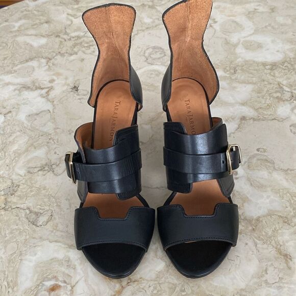 Tara Jarmon Leather Sandals $505 New - Picture 3 of 16